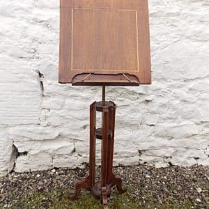 Victorian rosewood and mahogany adjustable music stand Antiques Scotland Antique Furniture