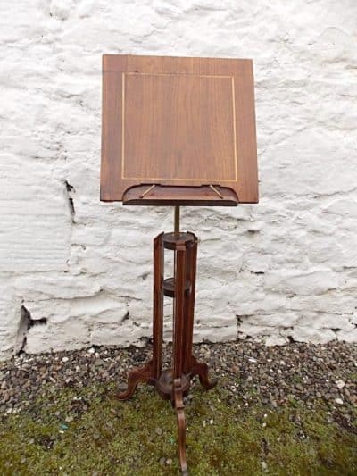 Victorian rosewood and mahogany adjustable music stand Antiques Scotland Antique Furniture 3