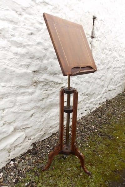 Victorian rosewood and mahogany adjustable music stand Antiques Scotland Antique Furniture 4