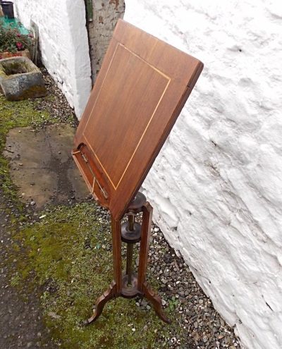 Victorian rosewood and mahogany adjustable music stand Antiques Scotland Antique Furniture 5