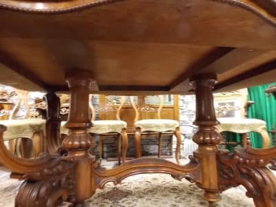 SOLD Victorian burr walnut centre table - Image 6