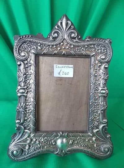 SOLD Ornate Edwardian Silver Picture Frame Antiques Scotland Antique Furniture 3