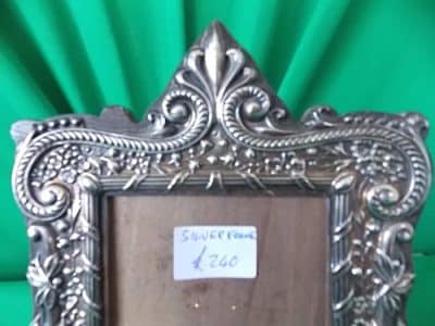 SOLD Ornate Edwardian Silver Picture Frame - Image 3