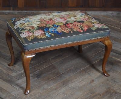 Edwardian Floral Stool SAI3176 Antique Furniture 3