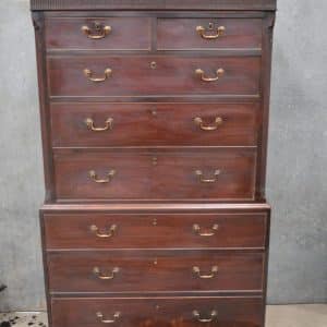 George III mahogany chest on chest. Antiques Scotland Antique Chest Of Drawers