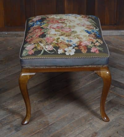 Edwardian Floral Stool SAI3176 - Image 2