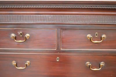 George III mahogany chest on chest. - Image 4