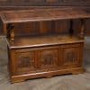Edwardian Oak Monk's Bench / Hall Seat/ Settle SAI3187 - Image 5