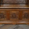 Edwardian Oak Monk's Bench / Hall Seat/ Settle SAI3187 - Image 14