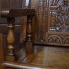 Edwardian Oak Monk's Bench / Hall Seat/ Settle SAI3187 - Image 12