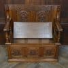 Edwardian Oak Monk's Bench / Hall Seat/ Settle SAI3187 - Image 11