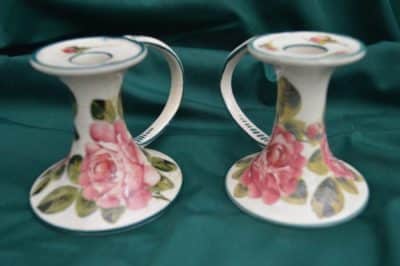 Pr Wemyss candlesticks. Roses Antiques Scotland Antique Ceramics 5