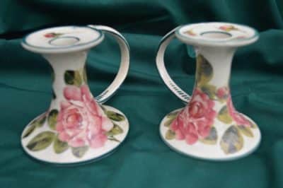 Pr Wemyss candlesticks. Roses - Image 3