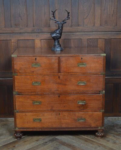 Victorian Teak Campaign Chest SAI3333 chest of drawers Antique Chest Of Drawers 3