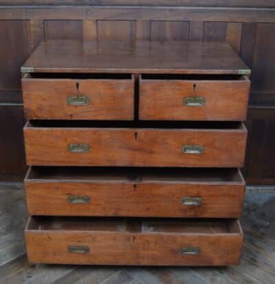 Victorian Teak Campaign Chest SAI3333 - Image 8