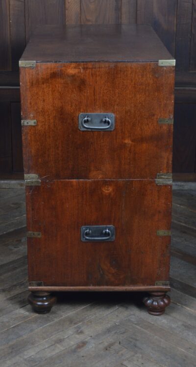 Victorian Teak Campaign Chest SAI3333 - Image 10