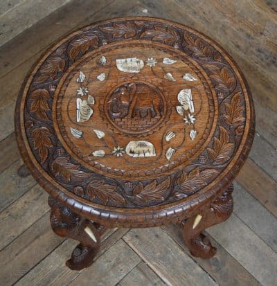 Anglo Indian Elephant Side Table SAI3306 - Image 3