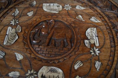 Anglo Indian Elephant Side Table SAI3306 - Image 4