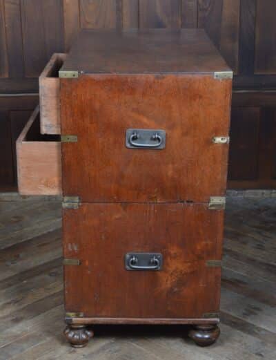 Victorian Teak Campaign Chest SAI3333 - Image 13