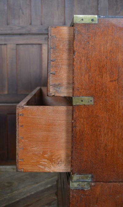Victorian Teak Campaign Chest SAI3333 - Image 14