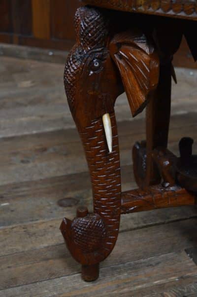 Anglo Indian Elephant Side Table SAI3306 - Image 9