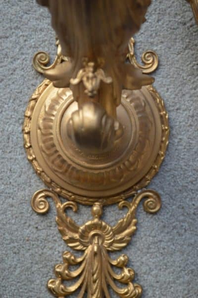 Pair Victorian wall light brackets - Image 2