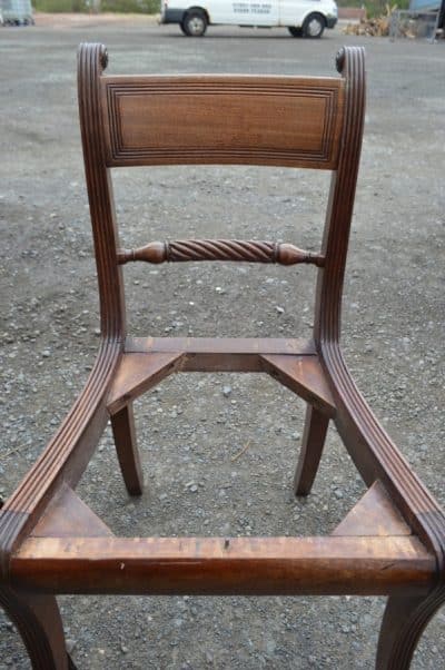 SOLD Fine set of eight Regency period dining chairs - Image 5