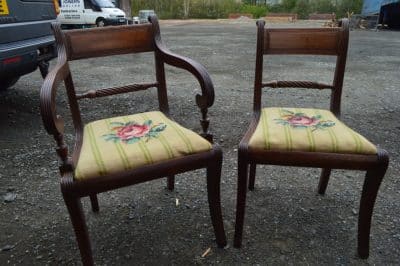 SOLD Fine set of eight Regency period dining chairs Antique Chairs Antique Chairs 8