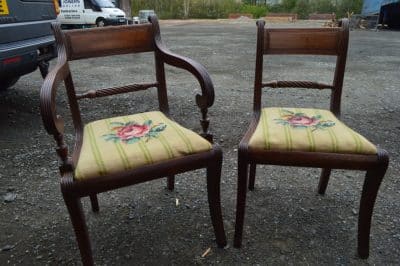 SOLD Fine set of eight Regency period dining chairs - Image 6