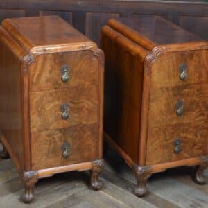 Pair Of Walnut Bedside Drawers SAI3336 antique chest Antique Cabinets 3