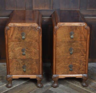 Pair Of Walnut Bedside Drawers SAI3336 - Image 3