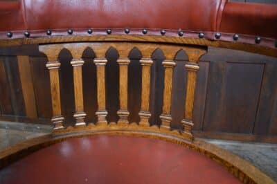 Edwardian Leather Captain’s Chair SAI3325 captains Antique Chairs 6