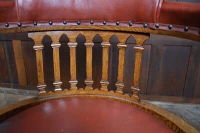 Edwardian Leather Captain's Chair SAI3325 - Image 4