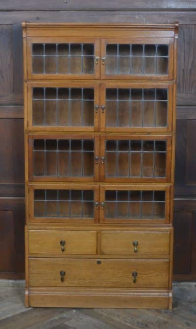 Edwardian Oak Minty Sectional Bookcase SAI3264 Antique Bookcases 4