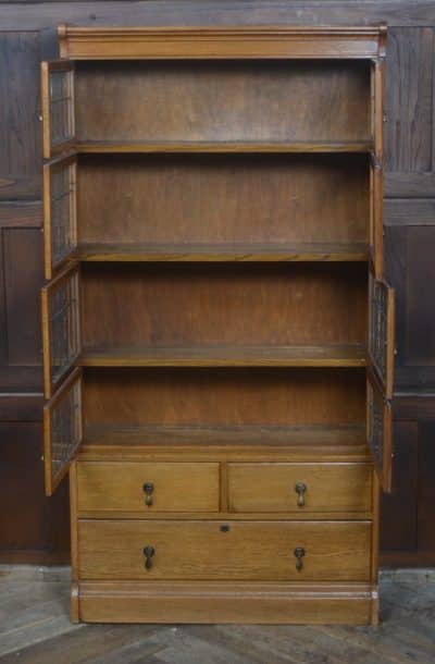 Edwardian Oak Minty Sectional Bookcase SAI3264 Antique Bookcases 5