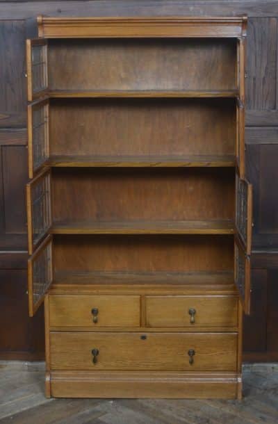 Edwardian Oak Minty Sectional Bookcase SAI3264 - Image 3