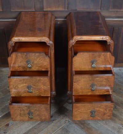 Pair Of Walnut Bedside Drawers SAI3336 antique chest Antique Cabinets 11