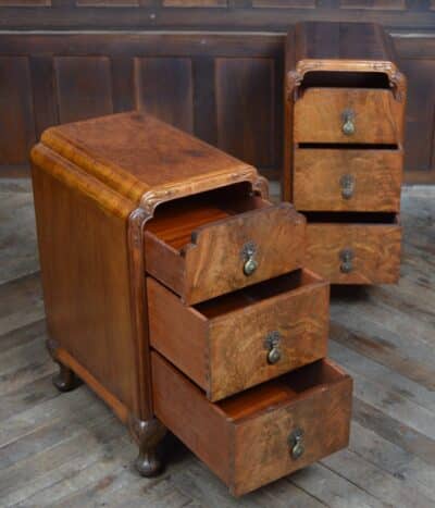 Pair Of Walnut Bedside Drawers SAI3336 antique chest Antique Cabinets 12