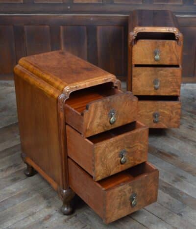 Pair Of Walnut Bedside Drawers SAI3336 - Image 10