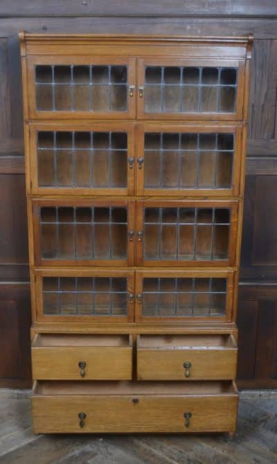 Edwardian Oak Minty Sectional Bookcase SAI3264 - Image 14