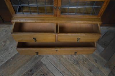 Edwardian Oak Minty Sectional Bookcase SAI3264 - Image 13