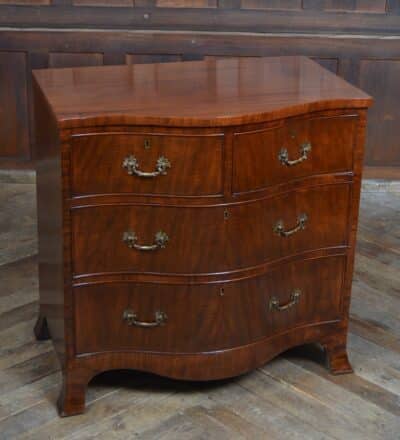 Edwardian Mahogany Serpentine Front Chest Of Drawers SAI3337 - Image 2