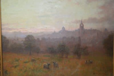 SOLD William Barr. (1867-1933) Oil on canvas. Edinburgh Scotland. - Image 3