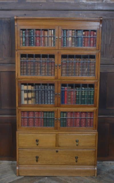Edwardian Oak Minty Sectional Bookcase SAI3264 Antique Bookcases 3