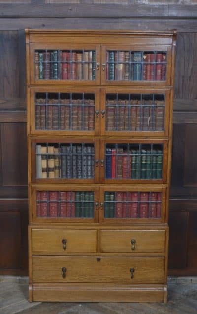 Edwardian Oak Minty Sectional Bookcase SAI3264