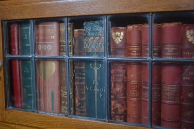 Edwardian Oak Minty Sectional Bookcase SAI3264 Antique Bookcases 8