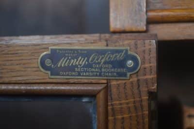 Edwardian Oak Minty Sectional Bookcase SAI3264 Antique Bookcases 7
