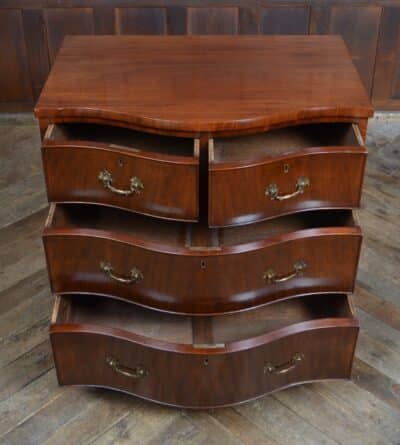 Edwardian Mahogany Serpentine Front Chest Of Drawers SAI3337 - Image 8