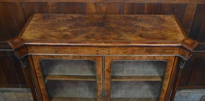 Victorian Walnut Bookcase / Display Cabinet SAI3302 Victorian Antique Bookcases 5