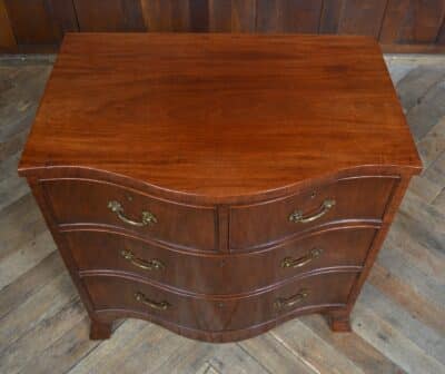 Edwardian Mahogany Serpentine Front Chest Of Drawers SAI3337 Antique Mahogany Furniture Antique Chest Of Drawers 11